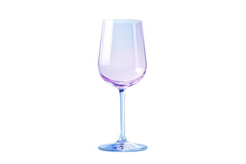 Close-up of a stylish purple wine glass in minimalist studio, Transparent background.