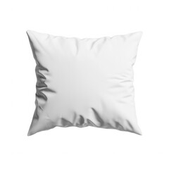 Obraz premium Minimalist white pillow display neutral home decor photography, Transparent background.