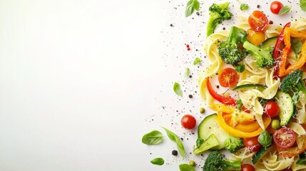 Delicious Pasta Primavera Colorful Veggie Pasta Dish