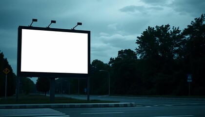 Fototapeta premium billboard at night
