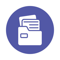 Documents Vector Glyph Icon. Eps file 10