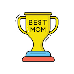 Best mom vector icon