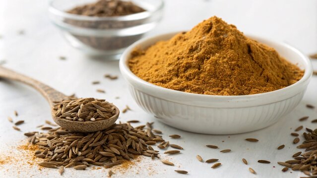 A warm, earthy powder made from roasted cumin seeds, used in many cuisines.