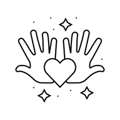 Obraz premium national grandparents day usa holiday line icon vector. national grandparents day usa holiday sign. isolated contour symbol black illustration