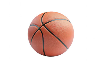 Fototapeta premium Indoor basketball action athleticism in a competitive atmosphere, Transparent background.
