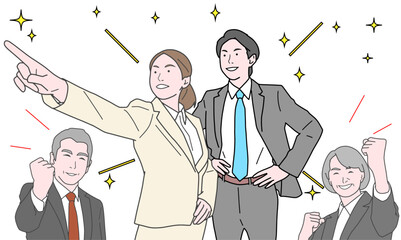 成長する若者と応援する上司たち