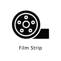 Film Strip Vector Glyph Icon. Eps file 10