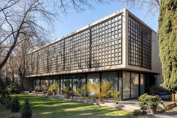 Obraz premium Modern Luxury Villa with Contemporary Architecture