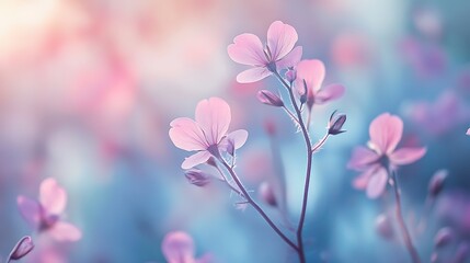 Smooth transitions of pastel shades with a soft blurred effect and a calming tone 