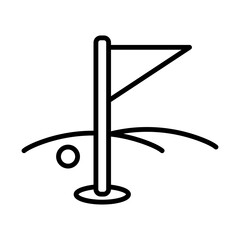 Golf Course line icon