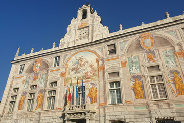 Palazzo San Giorgio Facade in Genoa