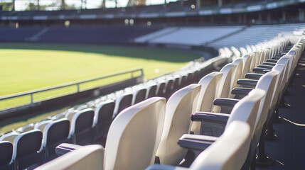 Obraz premium Empty school hallway, a silent testament to the passage of time and the fleeting nature of youth, where memories of laughter and learning linger in the air, waiting to be rediscovered.