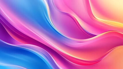 Abstract colorful background of soft pink, blue, and orange hues.