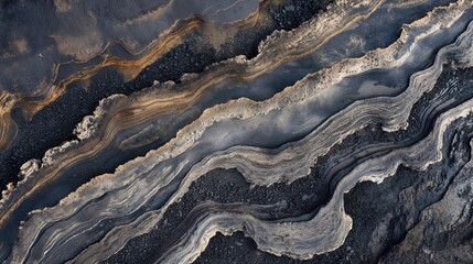 Fototapeta premium Texture of dried earth with clay and sand close-up. The earth has cracks. Soil. Earth. Clay. Background, wallpaper, texture