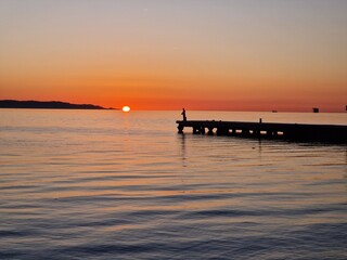 Sonnenuntergang am Meer
