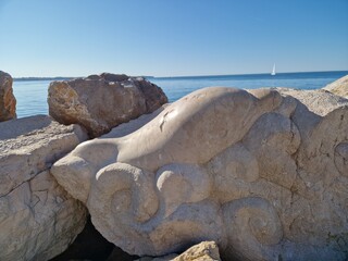 Meerjungfrau in Piran