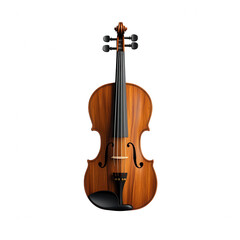 Fototapeta premium Violin artistry display elegant creative setting in music studio, Transparent background.