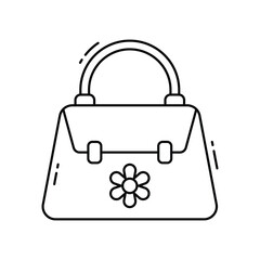 Hand bag vector icon