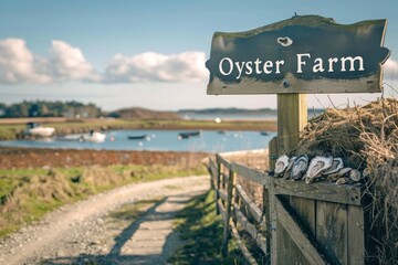 Obraz premium A stylish sign reading 