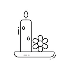 Scented candles vector icon