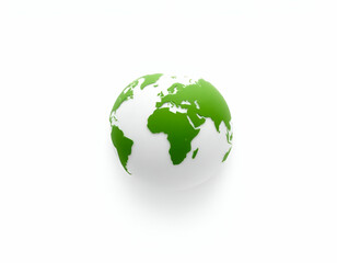 Fototapeta premium earth globe isolated on white