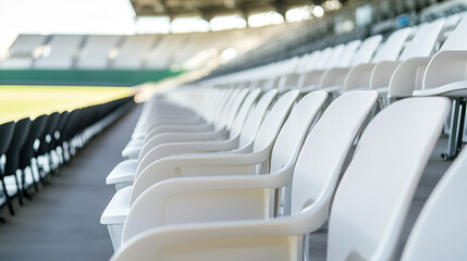 Fototapeta premium Empty school hallway, a silent testament to the passage of time and the fleeting nature of youth, where memories of laughter and learning linger in the air, waiting to be rediscovered.