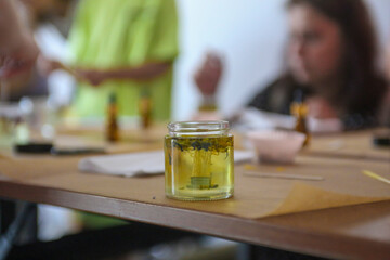 Set for crafting candle