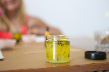 Set for crafting candle