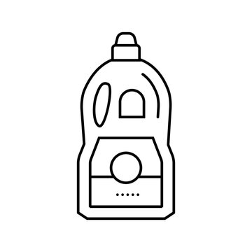 recommend clip art: fabric care dry cleaning line icon vector. fabric care dry cleaning sign. isolated contour symbol black illustration