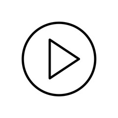 Doodle play button video music decorative circle illustration on a transparent that can be used for sticker, book, mandala, scrapbook, icon, decorative, etc. with aesthetic colorful color