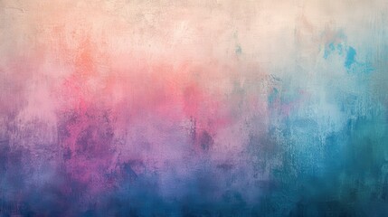 Obraz premium Abstract textured background with pastel pink, blue, and orange hues.