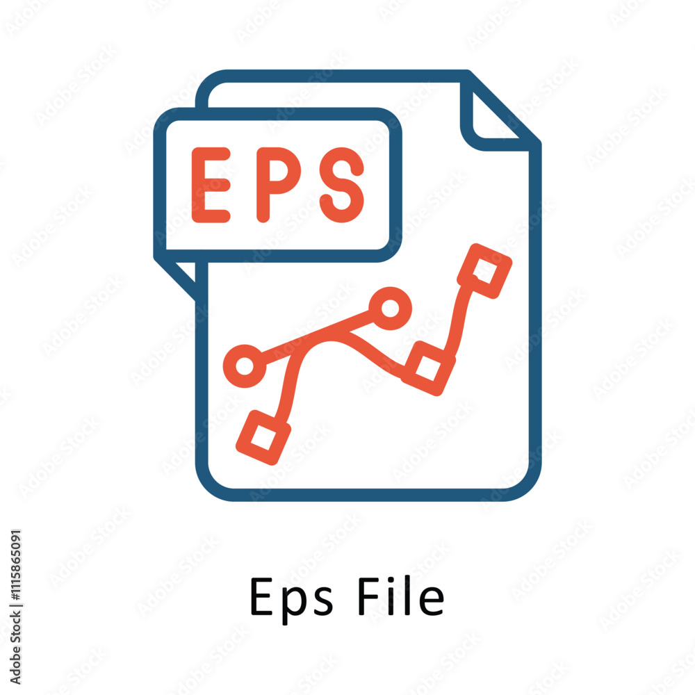 Poster eps file vector two colors icon. eps file 10