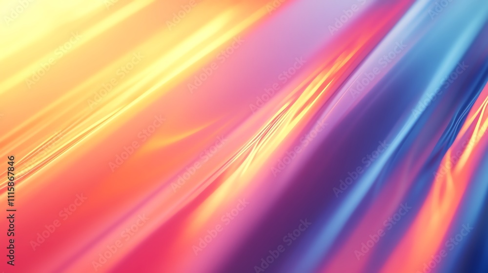 Poster abstract colorful background with smooth, flowing lines.