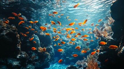 Vibrant coral reef exploration underwater world aquatic life photography tropical ocean close-up view marine biodiversity awareness