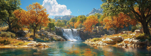 autumn in the mountains