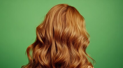 Fototapeta premium Green screen hair