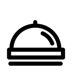 Obraz premium restaurant cloche icon