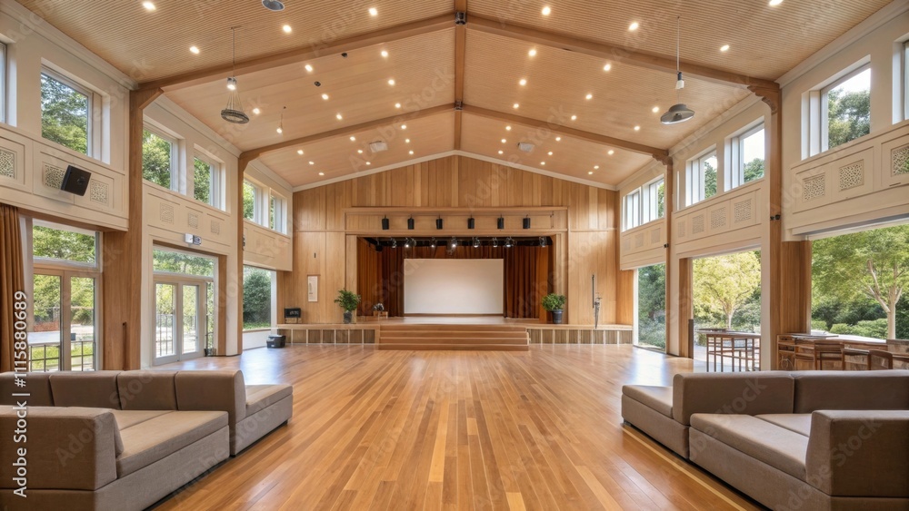 Poster an inviting space with a bright airy feel showing off polished floorboards and walls setting a blank