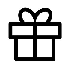 Fototapeta premium gift box icon for graphic design