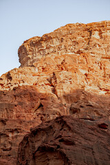 Fototapeta premium canyon in the desert of Jordan without people