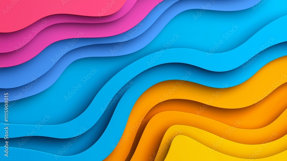 Aufkleber a lively abstract pattern showcasing dynamic colors in a fluid arrangement.