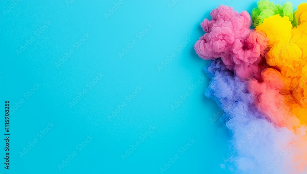 Poster a dynamic celestial gradient weaving colors into a fantastical space scene.