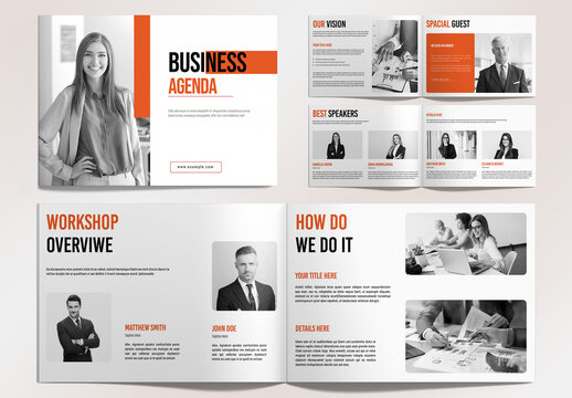 Event Conference Agenda Layout