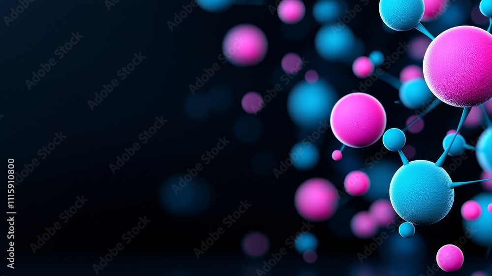 Aufkleber a conceptual cosmic backdrop featuring dispersed particles in the void of space.
