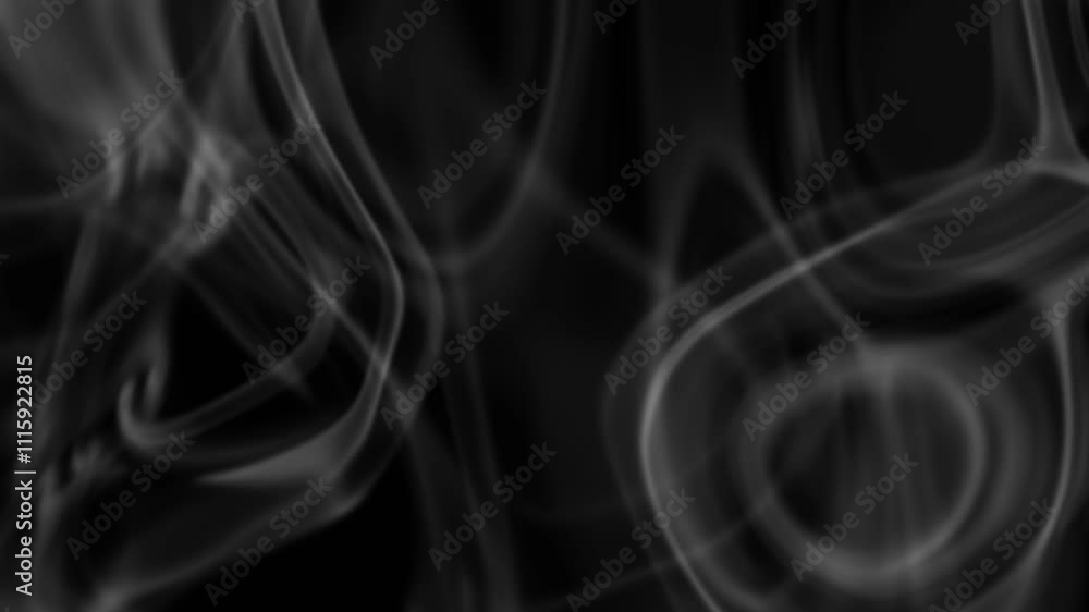 Poster captivating smoke in dark loop animation for atmospheric backgrounds