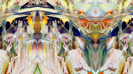 Abstract art background . Hand painting artwork on canvas .