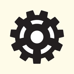 Obraz premium Gear icon. Gear Settings symbol, cogwheel. Functions symbol. Settings icon vector Illustration