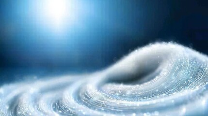 Fototapeta premium Futuristic Abstract Blue Swirl Background Energy Light Galaxy Technology Design