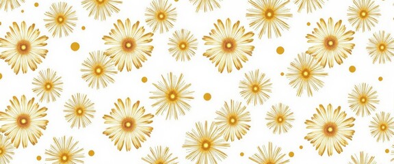 A gold and white background with many gold stars and circles. The stars and circles are all different sizes and shapes