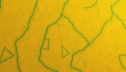 Obraz premium yellow and green paint with green lines on a wall